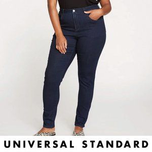 Seine High Rise Skinny 32" Jeans in Dark Indigo (18)